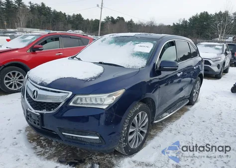 2015 Acura Mdx Technology Package from USA, damaged, VIN 5FRYD4H47FB024682